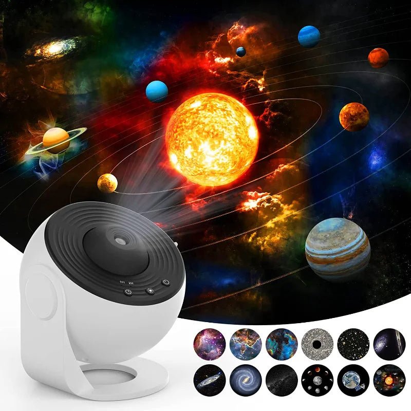 Night Light Galaxy Projector Starry Sky Projector 360 Rotate Planetarium Lamp For Kids Bedroom Valentines Day Gift Wedding Deco - Divine Matsya
