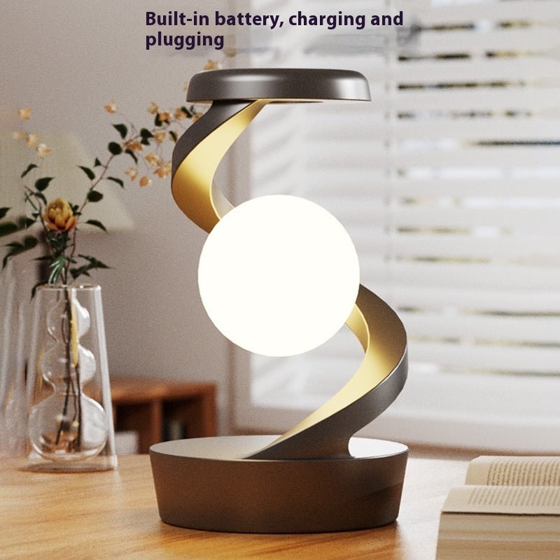 Rotating Moon Desk Lamp With Phone Wireless Charging Sensor Control Table Lamps Decorative Desktop Lamp Small Night Lamp Home Decor - Divine Matsya