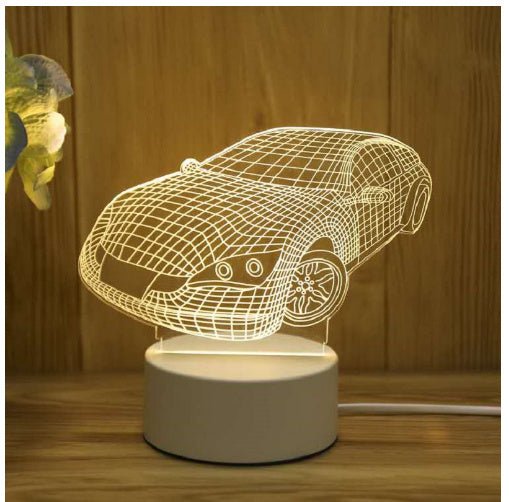 3D Lamp Acrylic USB LED Night Lights Neon Sign Lamp Xmas Home Decorations For Room Decor Valentines Day Gifts - Divine Matsya