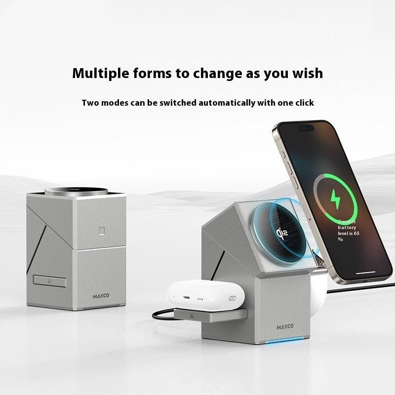 Qi2 Protocol Magnetic Touch Rotating Wireless Charger - Divine Matsya