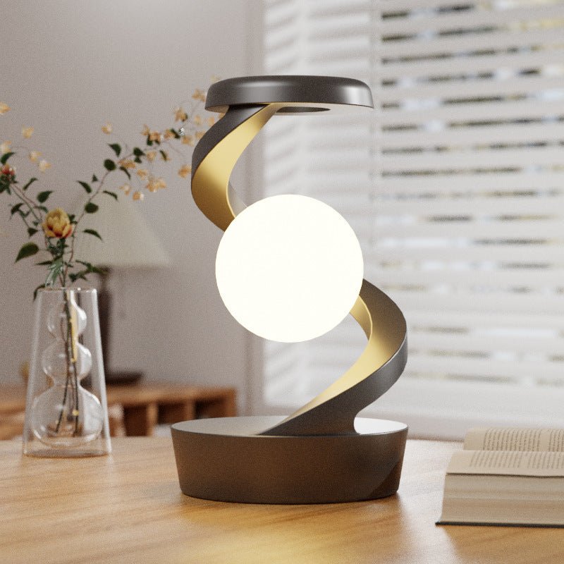 Rotating Moon Desk Lamp With Phone Wireless Charging Sensor Control Table Lamps Decorative Desktop Lamp Small Night Lamp Home Decor - Divine Matsya