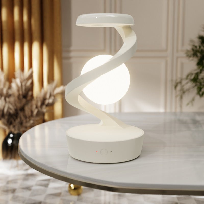 Rotating Moon Desk Lamp With Phone Wireless Charging Sensor Control Table Lamps Decorative Desktop Lamp Small Night Lamp Home Decor - Divine Matsya