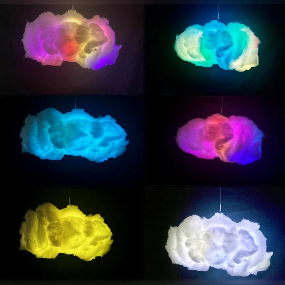 USB Cloud Light APP Control Music Synchronization 3D RGBIC Ambient Light Lightning Simulation Clouds Bedroom Room Light - Divine Matsya