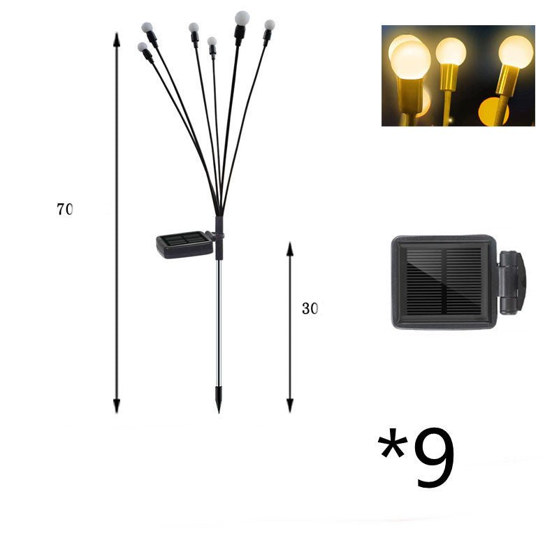 Simulation Firefly Solar Light Outdoor Garden Decoration Lawn Landscape Lamp Xmas Decor Solar LED Lights Outdoor Garden Lights - Divine Matsya