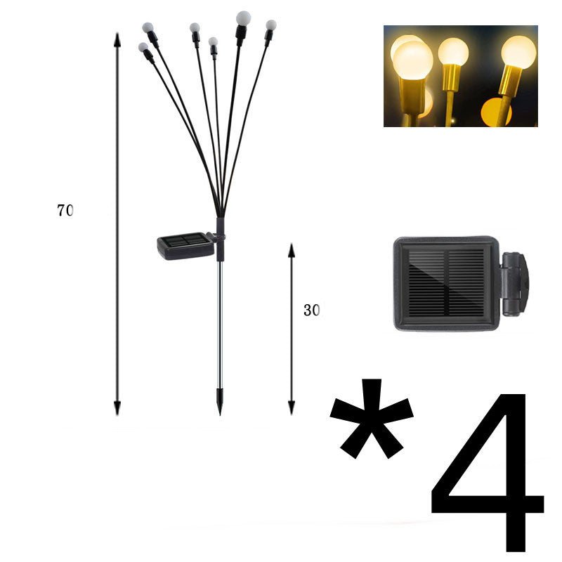 Simulation Firefly Solar Light Outdoor Garden Decoration Lawn Landscape Lamp Xmas Decor Solar LED Lights Outdoor Garden Lights - Divine Matsya