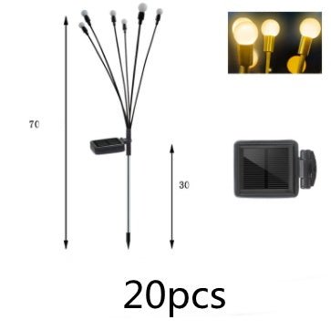Simulation Firefly Solar Light Outdoor Garden Decoration Lawn Landscape Lamp Xmas Decor Solar LED Lights Outdoor Garden Lights - Divine Matsya