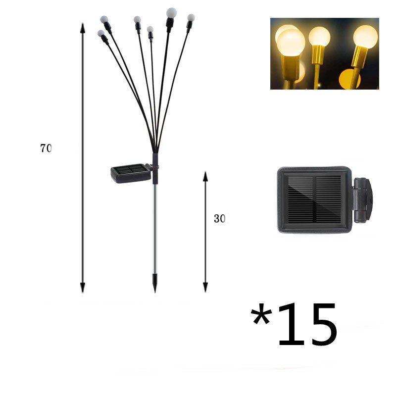 Simulation Firefly Solar Light Outdoor Garden Decoration Lawn Landscape Lamp Xmas Decor Solar LED Lights Outdoor Garden Lights - Divine Matsya